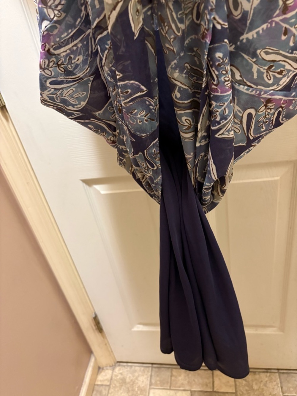 Coldwater Creek NWT Women’s Dress Size M Blue Floral Flowy Lightweight MSRP $128 - Picture 7 of 15